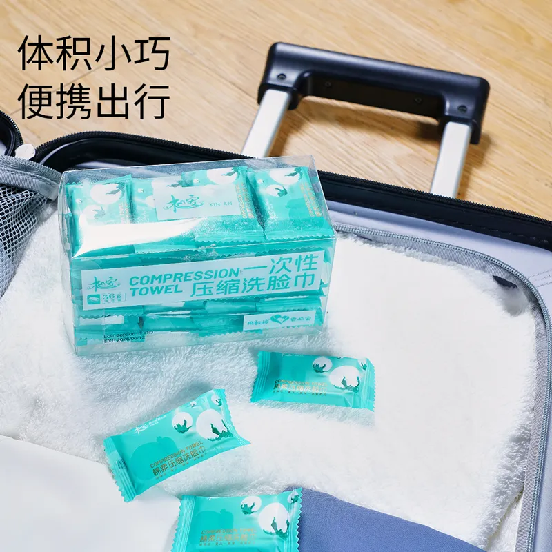 Mian An Pearl Cotton Soft Compressed Washcloth (Travel Edition, Boxed) 36 pieces * 1 box