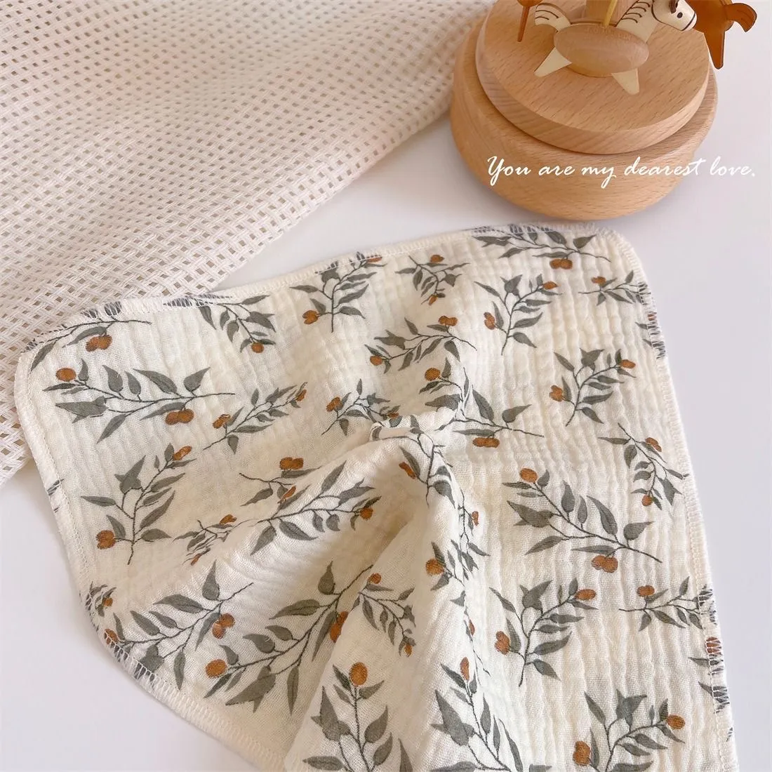 1-pack pure cotton gauze square handkerchief