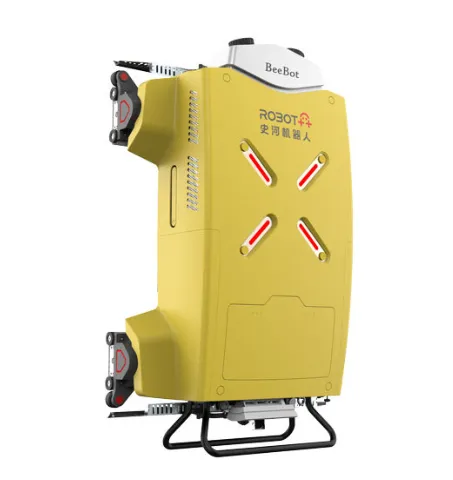 High-rise building facade cleaning and maintenance robot