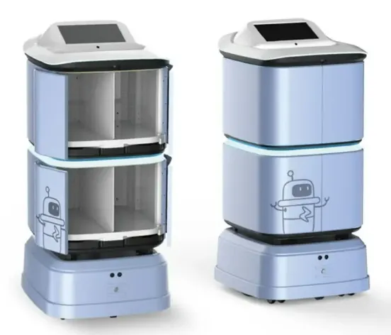 Smart delivery of items via self-operated elevators in outdoor hospitals, factories, office buildings, and hotels