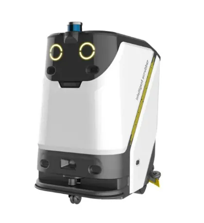 Commercial floor-cleaning robot for smart cleaning factories
