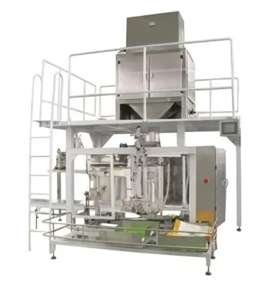 Automatic bag-clamping, simple quantitative coal ash powder open-mouth ton-bag packaging scale