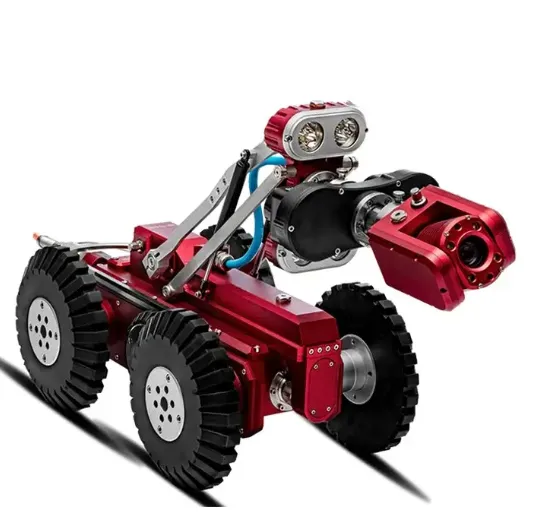 Pipeline CCTV inspection, all-terrain industrial pipeline crawling robot