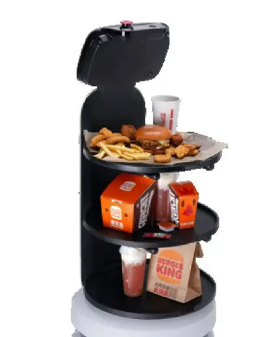 AI-powered hotel and restaurant food-serving robot