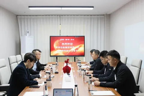 Leaders from Heze Transportation Investment Group visited WDoodoo, a subsidiary of Goline Co., Ltd., for inspection and communication.